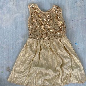 gold sparkley dress